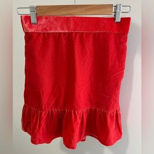 J crew velvet skirt